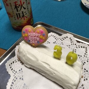 ホットケーキミックスで簡単♡モカロールケーキ